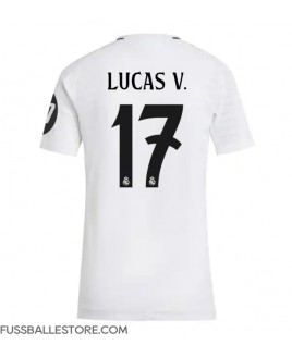 Günstige Real Madrid Lucas Vazquez #17 Heimtrikot Damen 2024-25 Kurzarm